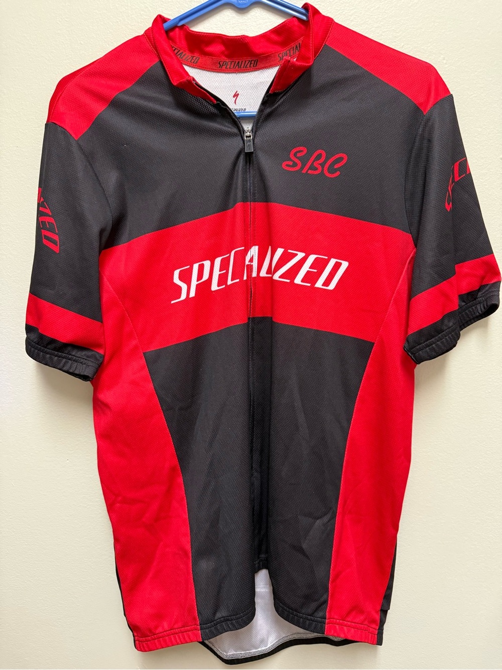 Specialized Red and Black SBC Cycling Jersey Breathable Slim Fit XL